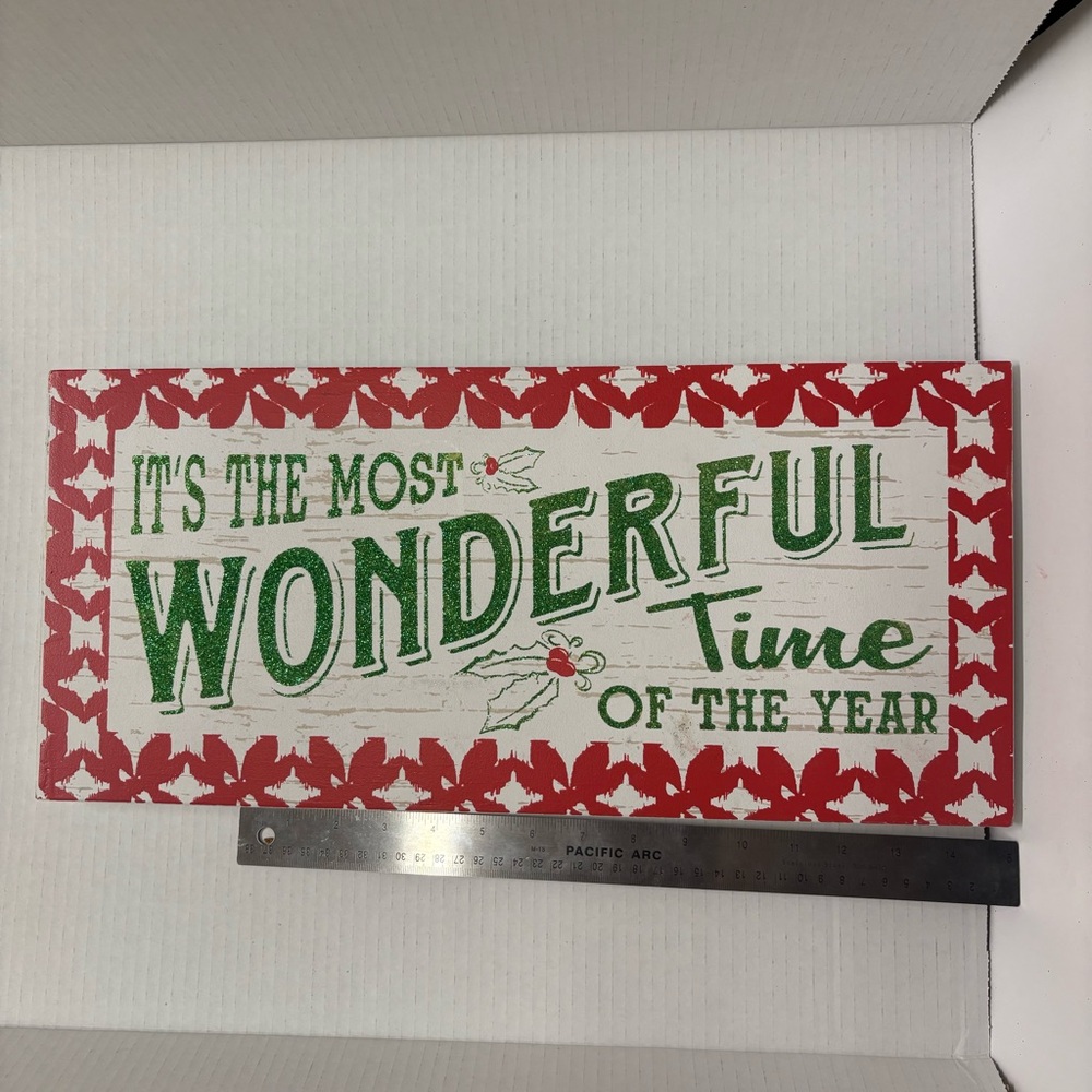 It's the most wonderful time of the year wood Sign wall or standing Christmas